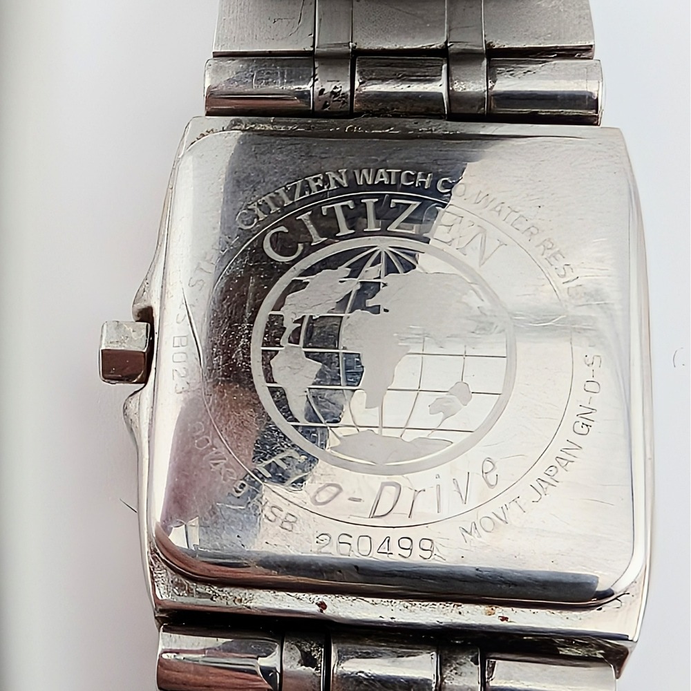 Citizen Eco-Drive B023-S001439 Square MOP Dial Women's Watch Crystal Accent SS - Picture 4 of 10
